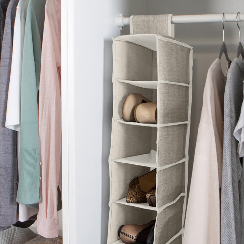 Wayfair Basics® 10 Pair Fabric Hanging Shoe Organizer & Reviews Wayfair